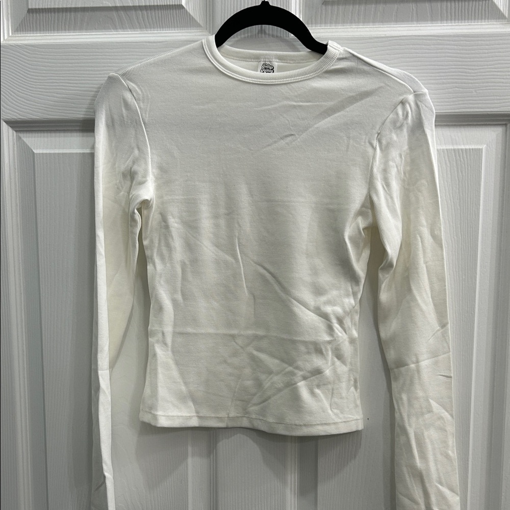 Women's Long Sleeve White Top